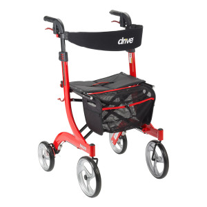 Nitro Aluminum Rollator, Tall Height, 10" Casters