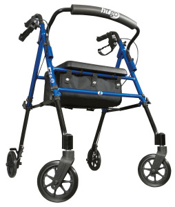 Hugo Fit 6 Rolling walker with a Seat