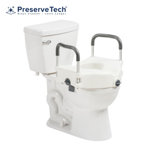 Siège de toilette surélevé PreserveTech™ Secure Lock
