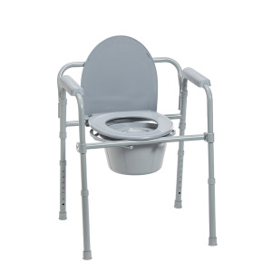 Folding Steel Commode