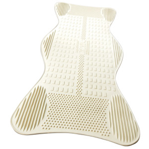 Tapis de bain AquaSense, profilé avec zones de massage revigorantes