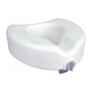 Premium Plastic Raised, Regular/Elongated Toilet Seat, with Lock