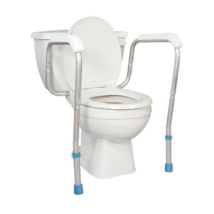 AquaSense Adjustable Toilet Safety Rails, to Floor